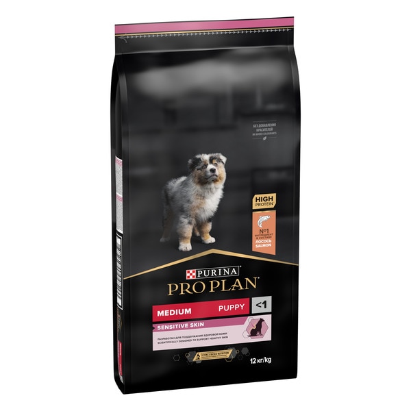 Pro Plan® Medium Puppy Optiderma Salmon 12kg