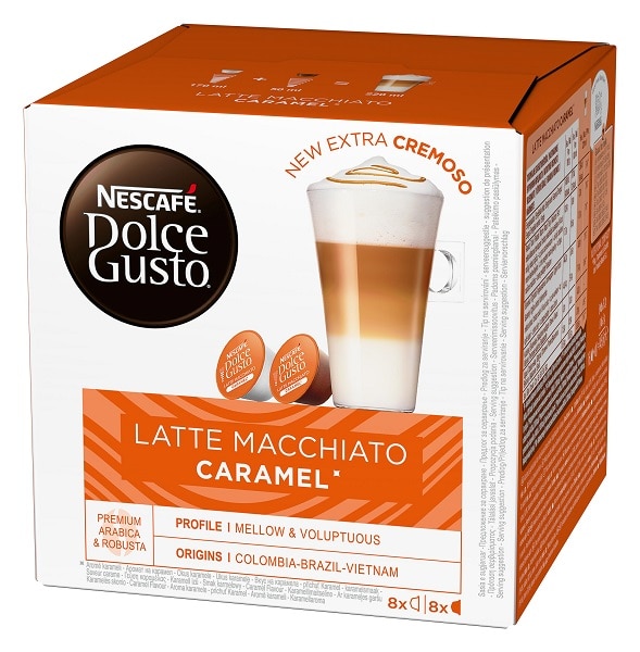 NESCAFÉ® Dolce Gusto® Caramel Latte Macchiato 168.6g, 16 Capsules