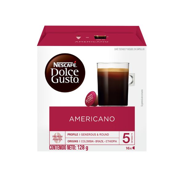NESCAFÉ® Dolce Gusto® Americano 128g, 16 Capsules