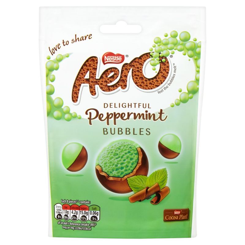 Nestlé AERO® Bubbles Peppermint Bag 92g