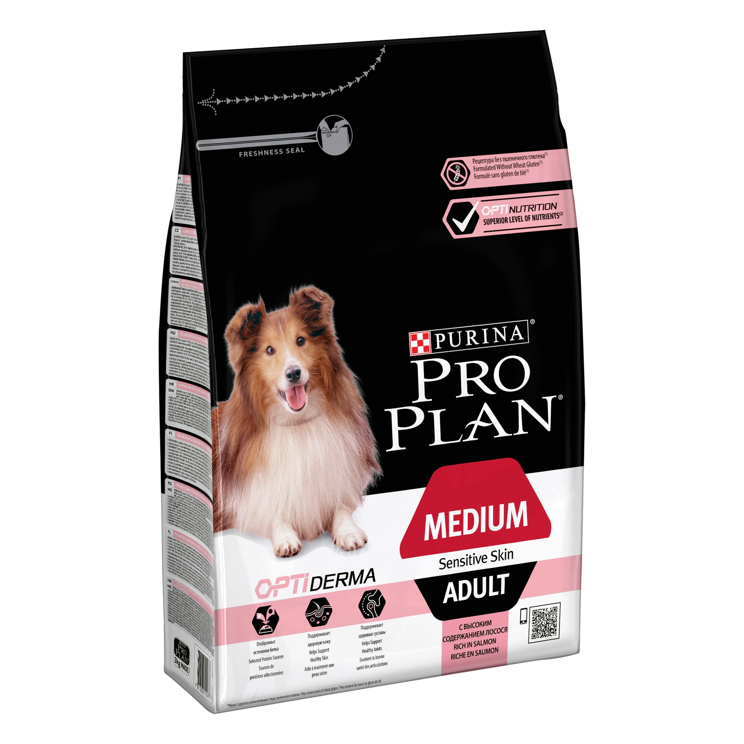 Pro Plan® Medium Adult Optiderma Salmon 3kg