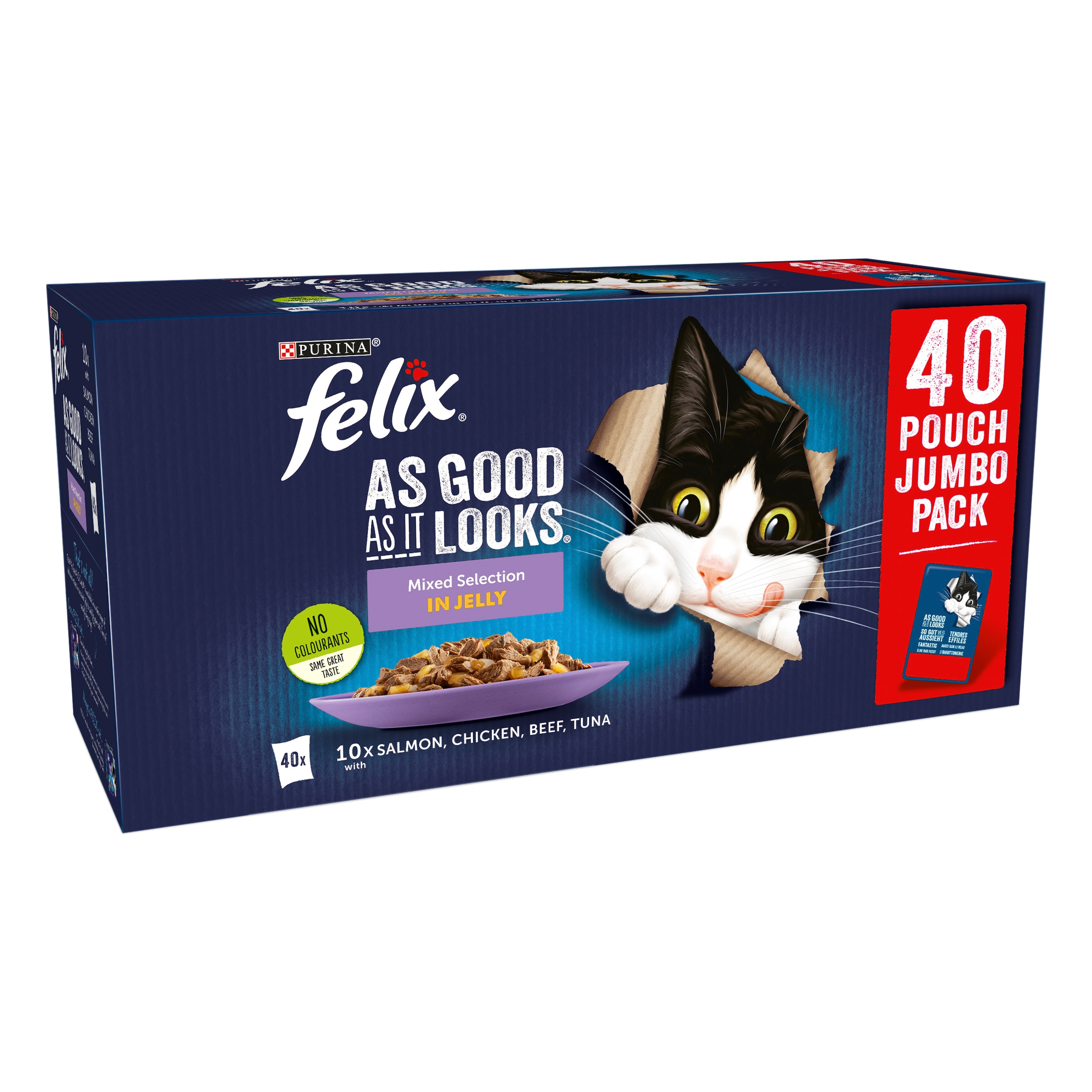 Felix® Multipack As Good As It Looks Mixed Selection in Jelly Value Pack, 40 x 100gr