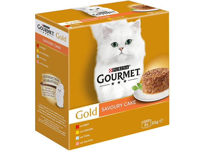 GOURMET™ Gold Multipack Savoury Cake Mixed Selection, 85g, Pack of 8