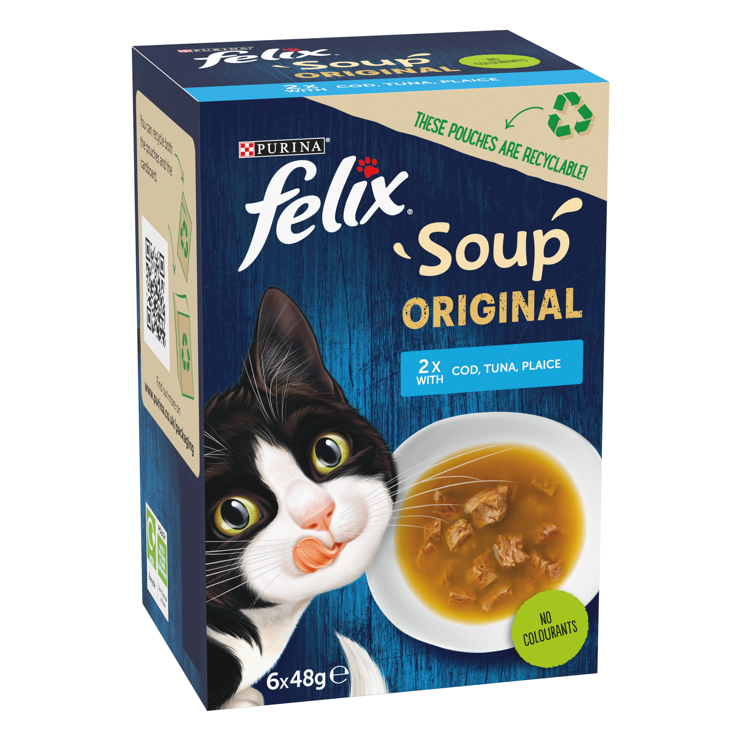 Felix® Soup Fish Selection 48g, pack of 6