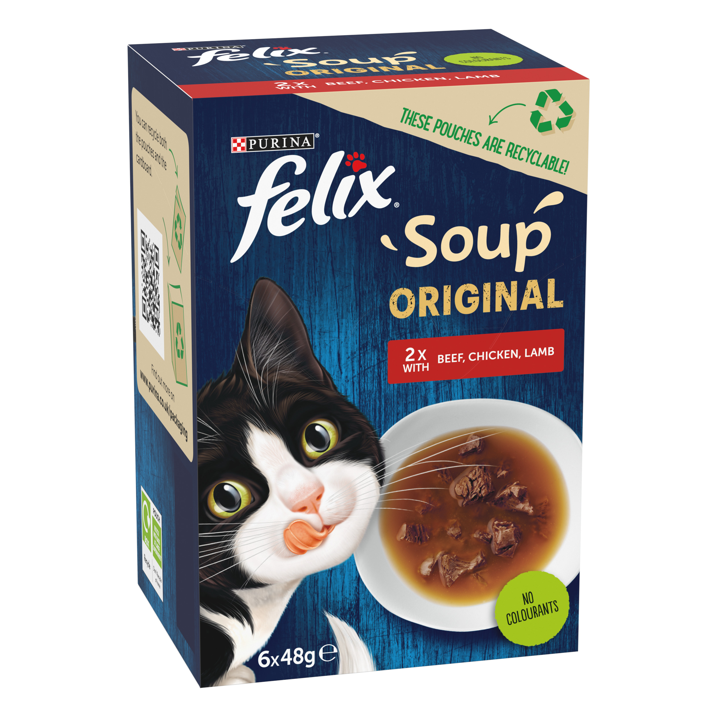 Felix® Soup Farm Selection 48g, pack of 6