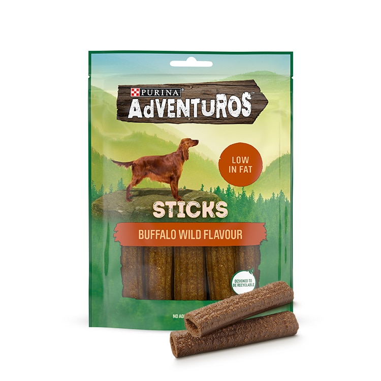 Adventuros Adult Dog Buffalo Sticks Treats 120g