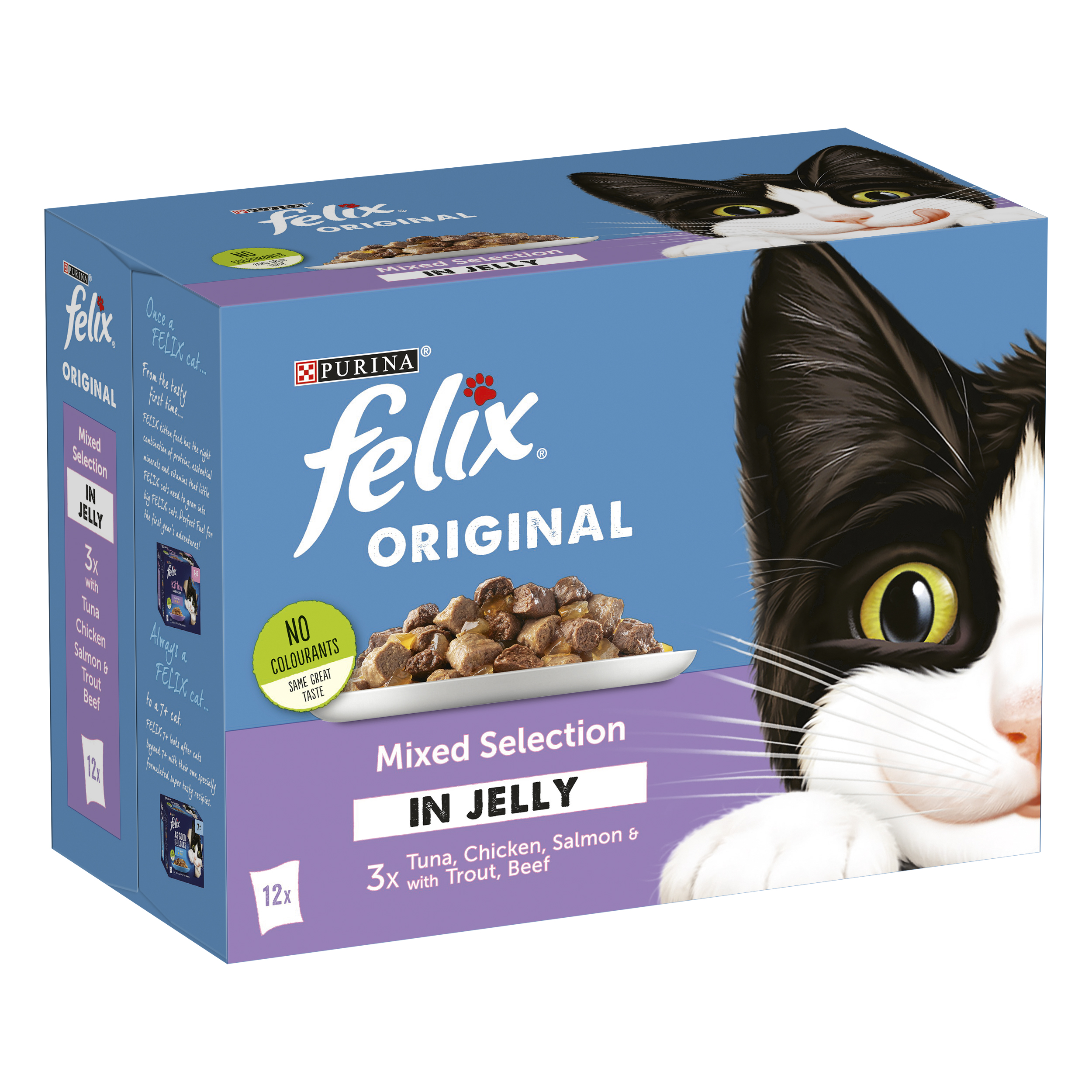 Purina Felix® Multipack Mixed Selection in Jelly 100g, Pack of 12