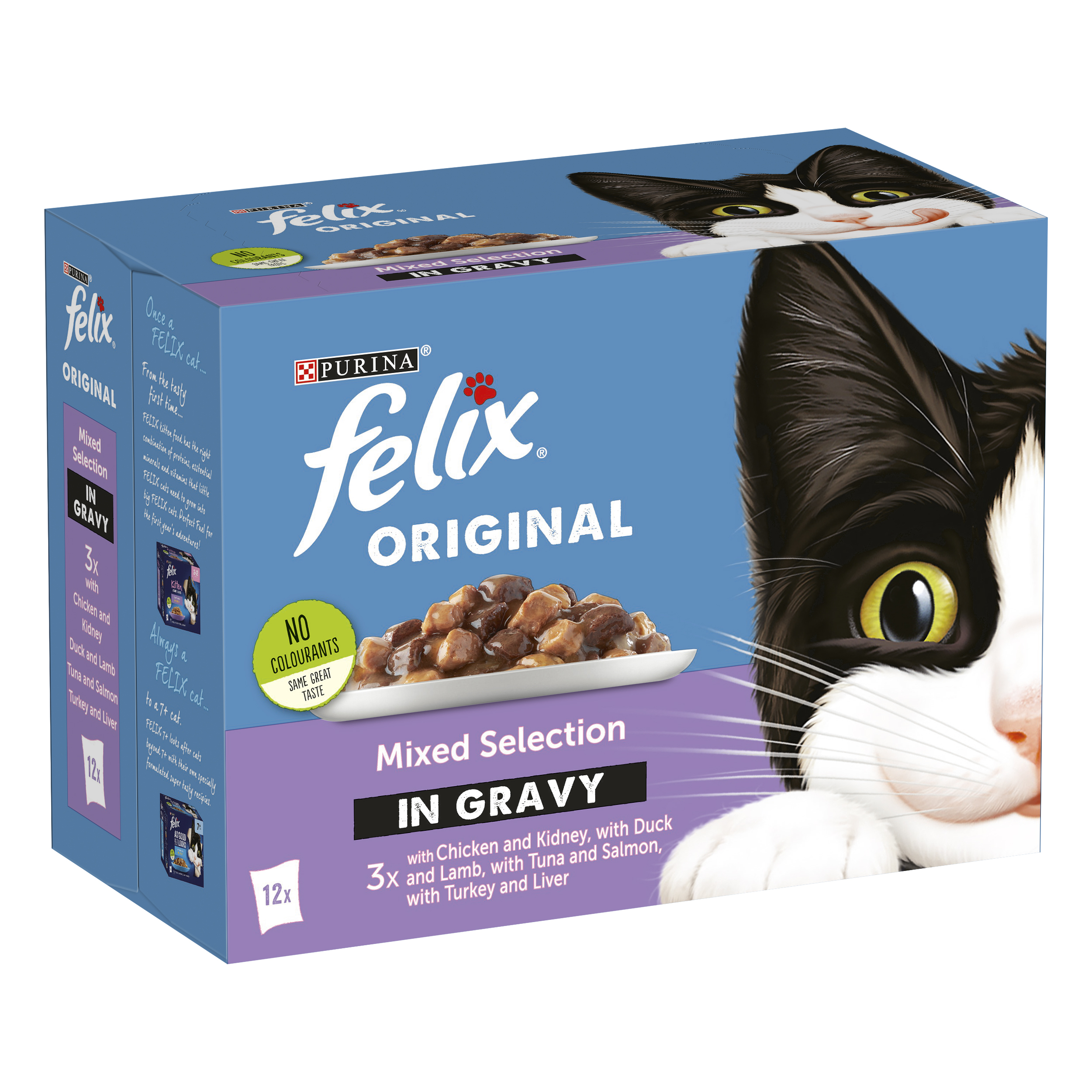 Purina Felix® Multipack Meaty Selection in Gravy 100g, Pack of 12