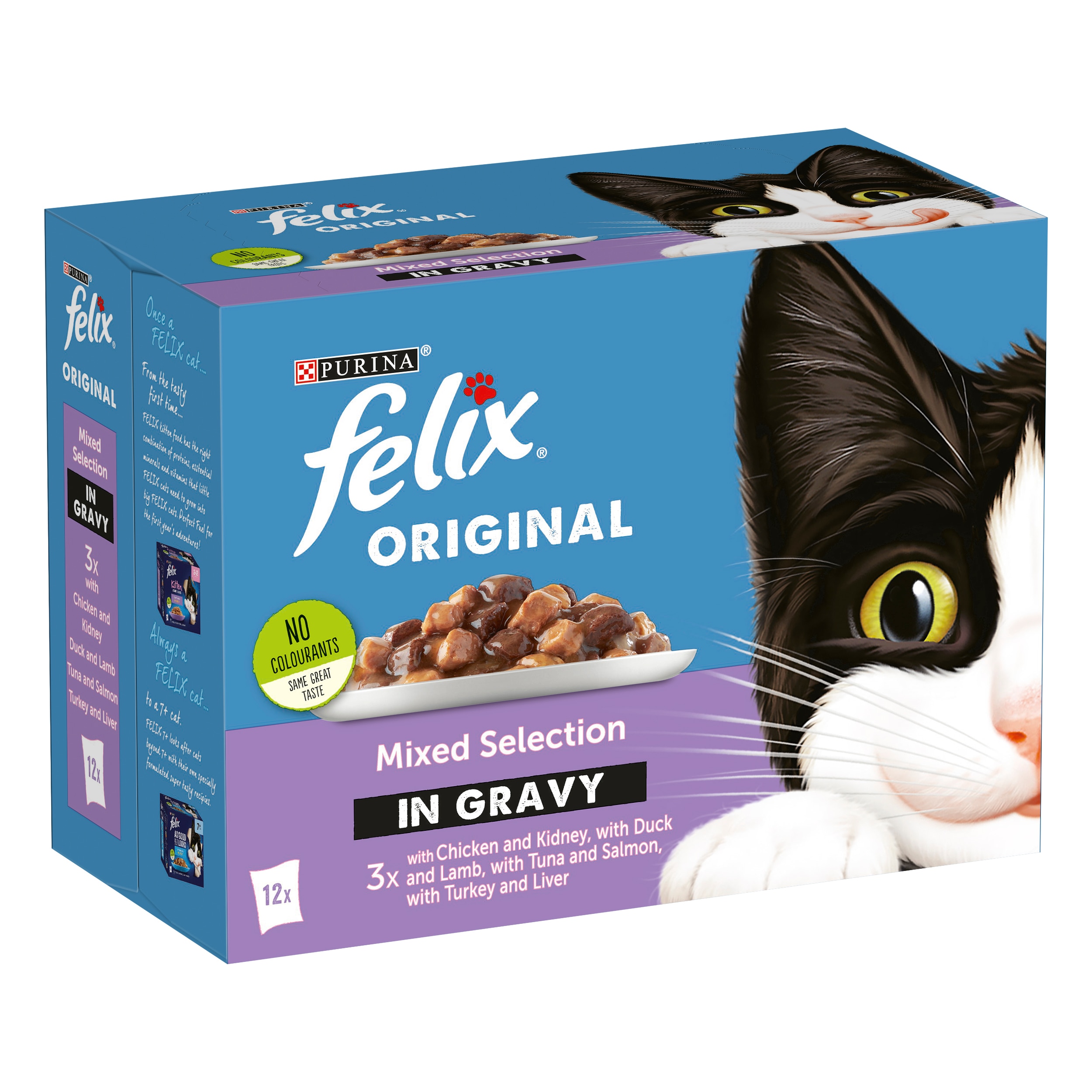 Purina Felix® Multipack Meaty Selection in Gravy 100g, Pack of 12