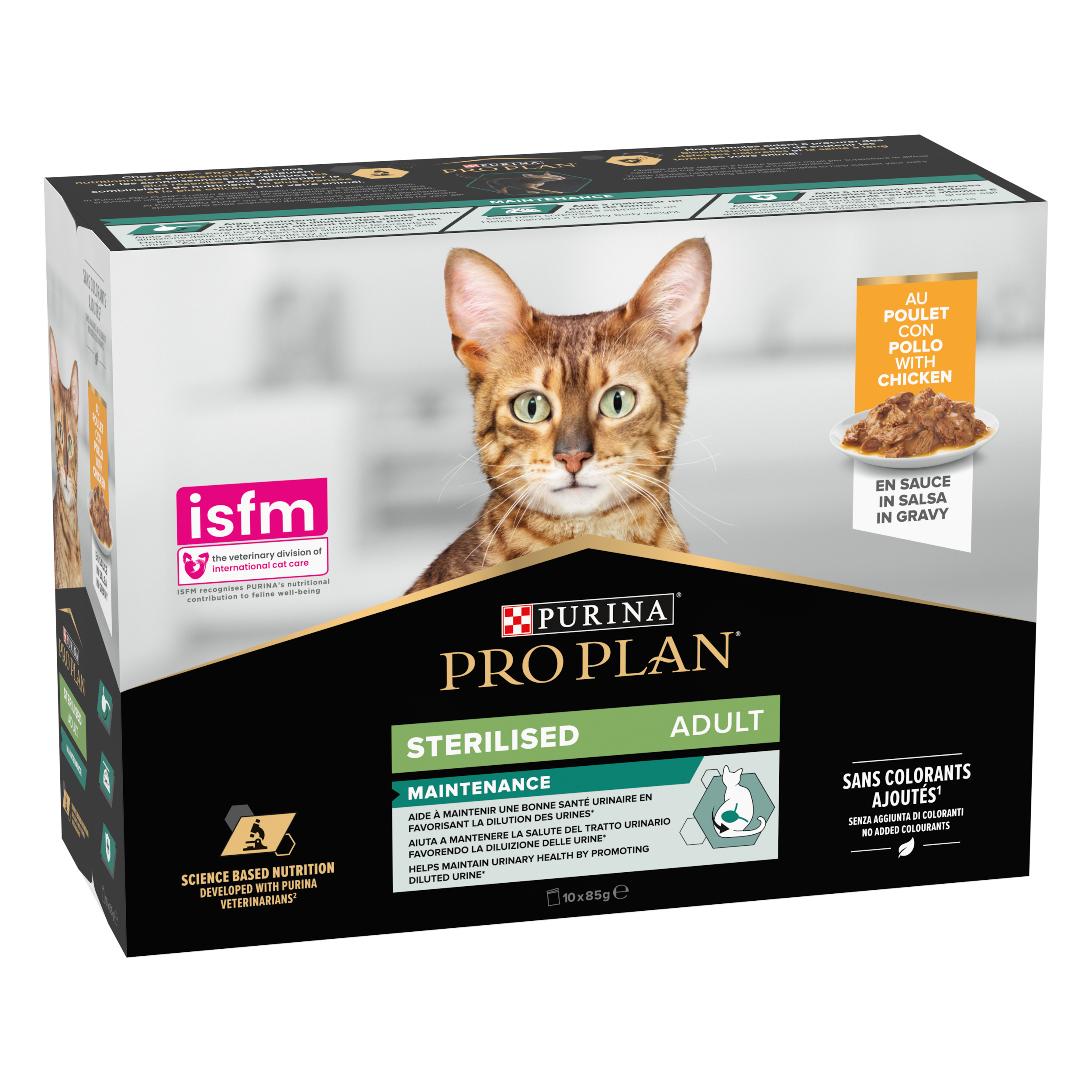 Purina ProPlan with Chicken for Sterlised Senior Cat 10x85g