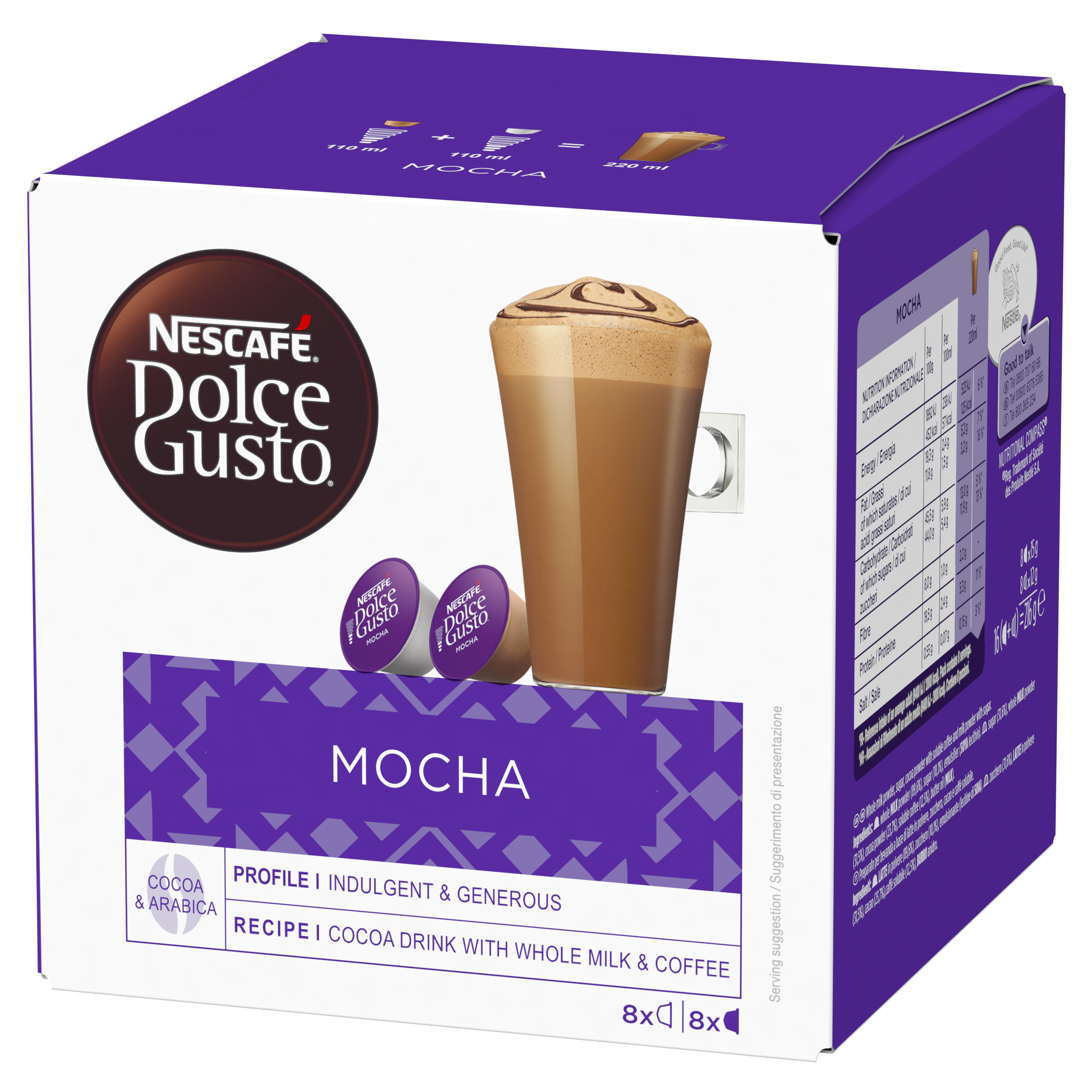 NESCAFÉ Dolce Gusto Mocha 216g, 16 Capsules